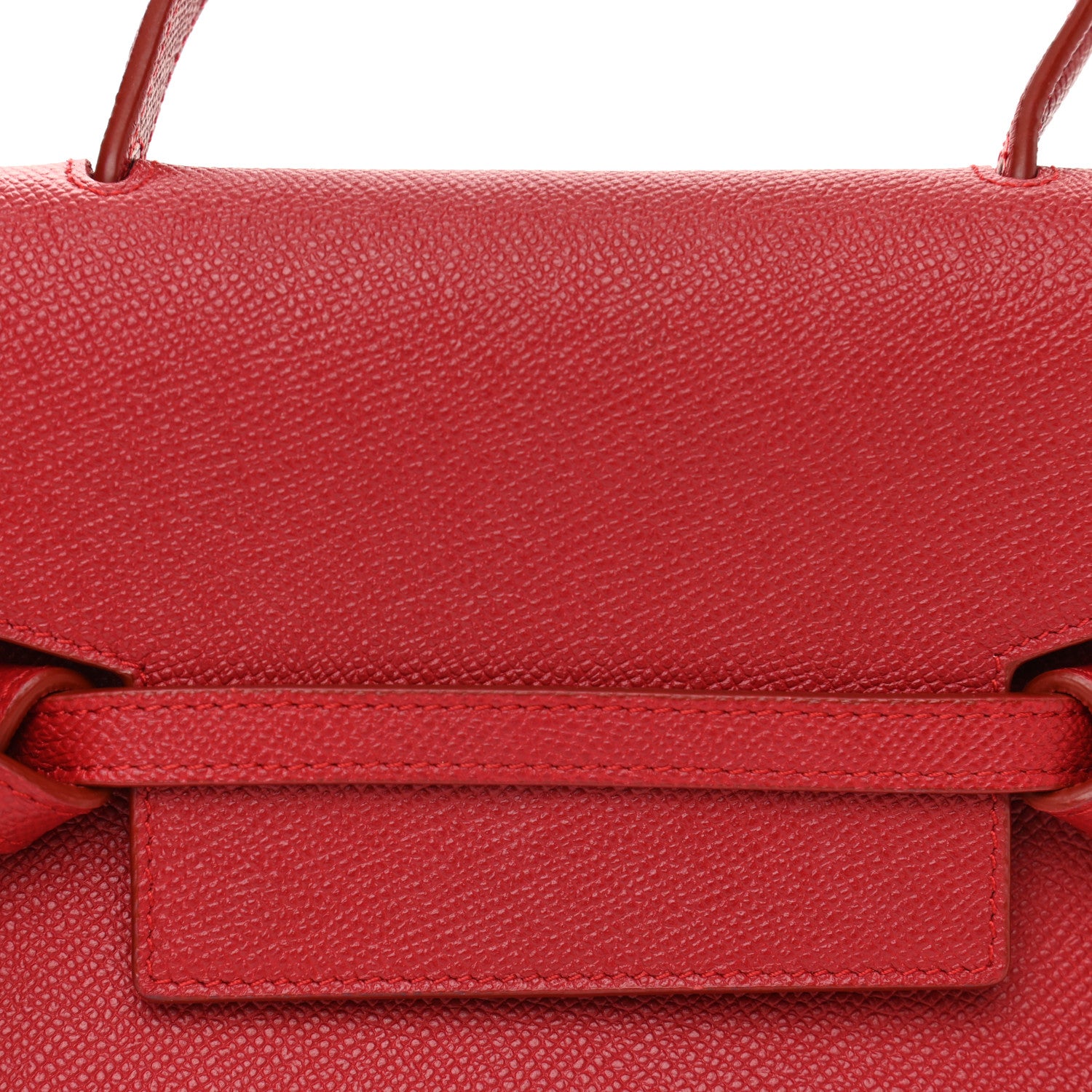 Celine Grained Calfskin Nano Belt Bag Coquelicot 8 of 14