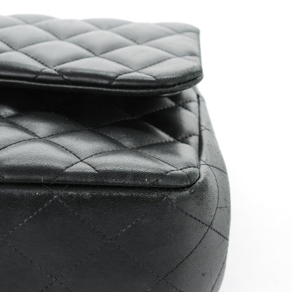 Chanel Lambskin Quilted Jumbo Double Flap So Black 10 of 12