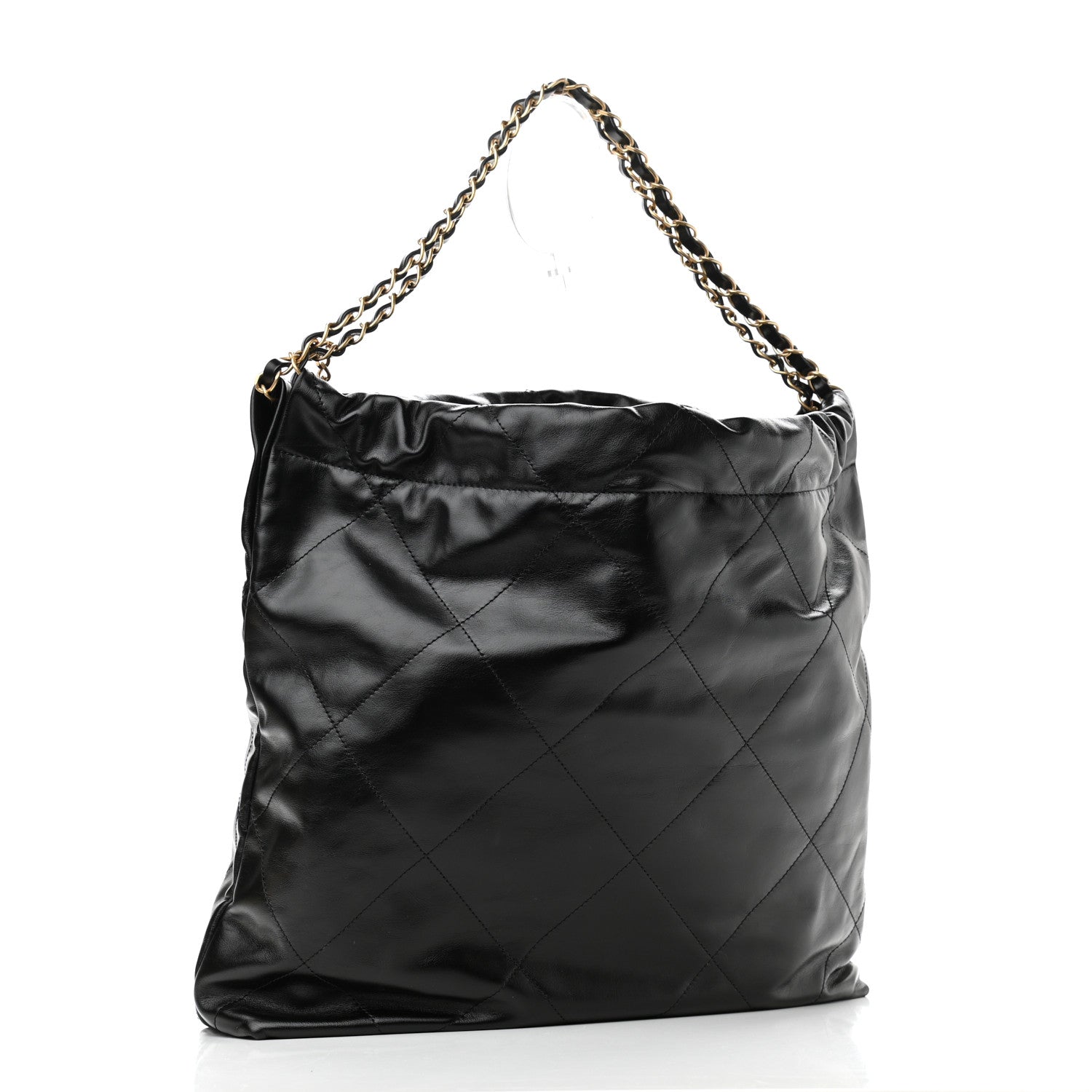 Chanel Shiny Calfskin Quilted Chanel 22 Black 4 of 11