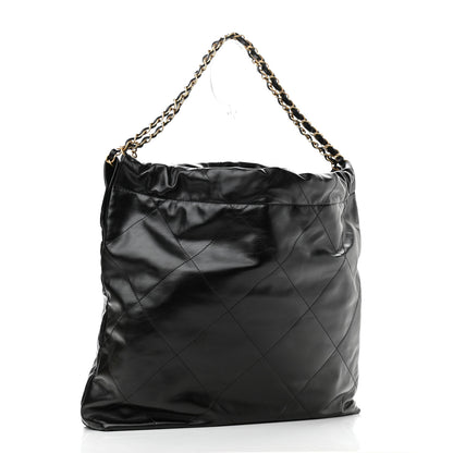 Chanel Shiny Calfskin Quilted Chanel 22 Black 4 of 11