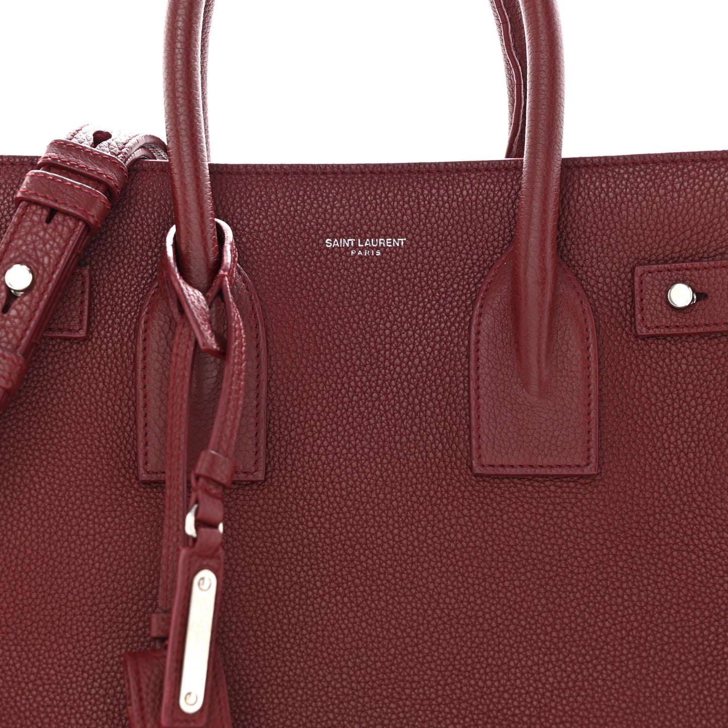 Grained Calfskin Small Supple Sac De Jour Dark Pallisandre