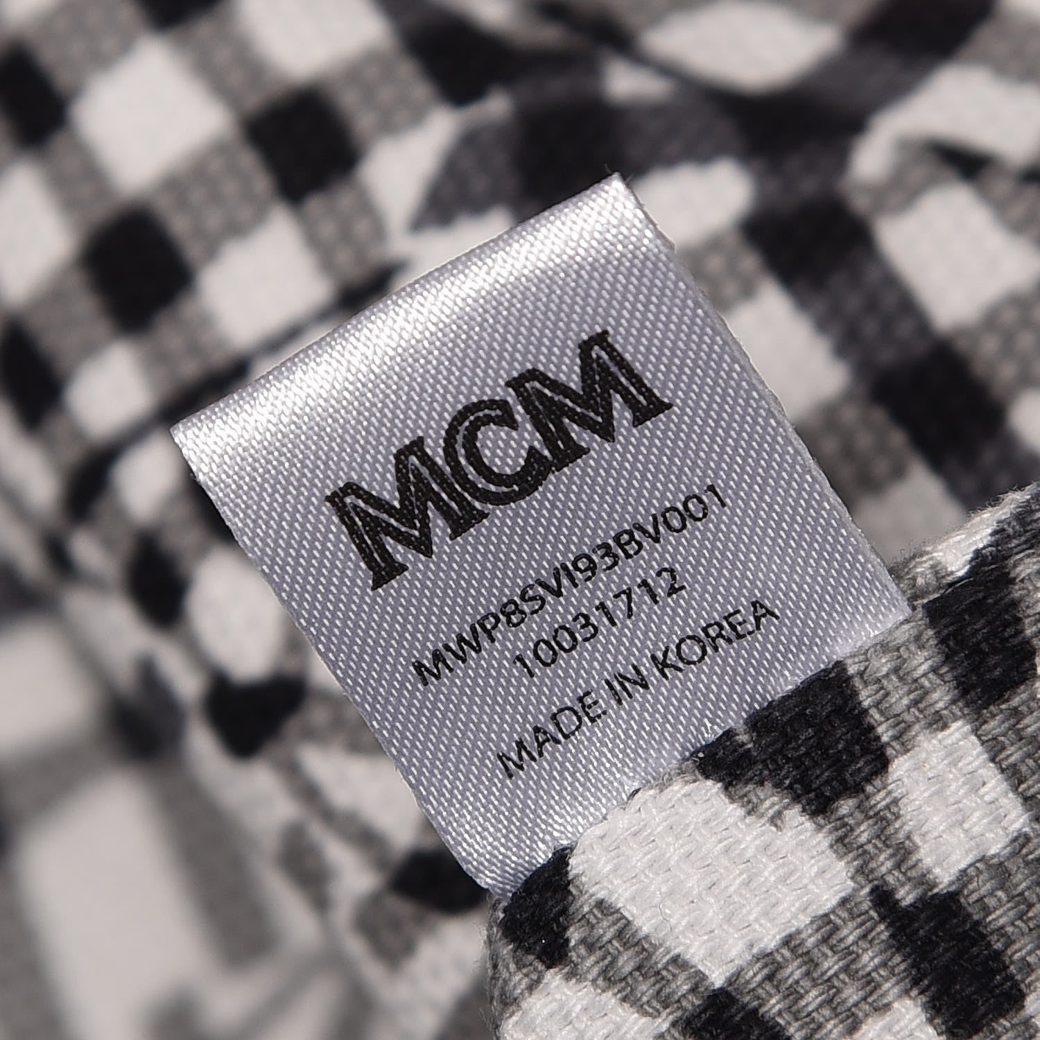 MCM Visetos Medium Anya Zip Top Shopper Tote Black 10 of 10