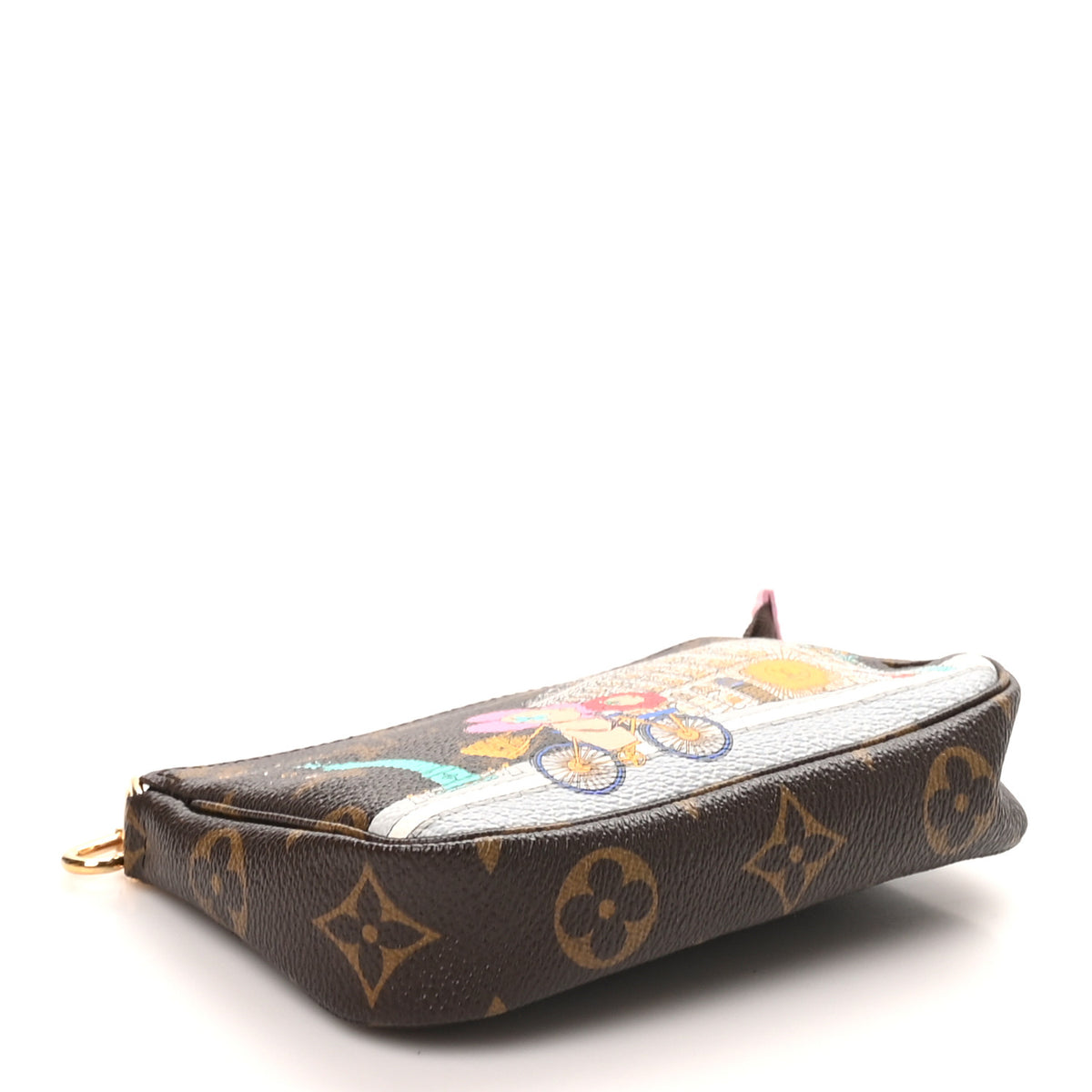 Monogram 2022 Christmas Animation Paris Mini Pochette Accessories Pink