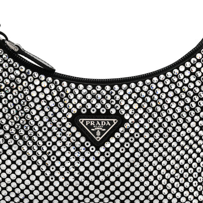 Prada Satin Crystal Mini Re-Edition 2000 Bag Cristal 7 of 9