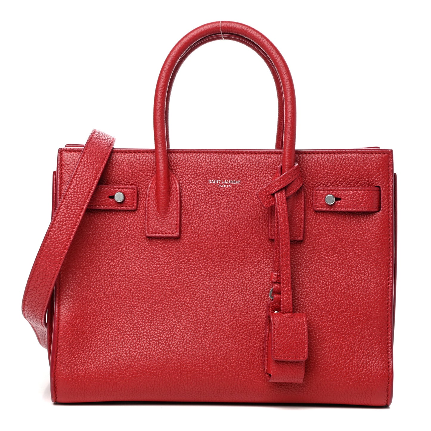 Grained Calfskin Baby Sac De Jour Souple Red