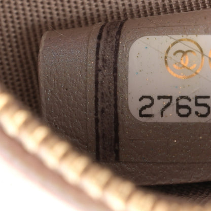 Chanel Iridescent Caviar Resin Quilted Round Clutch With Chain Beige 7 of 11