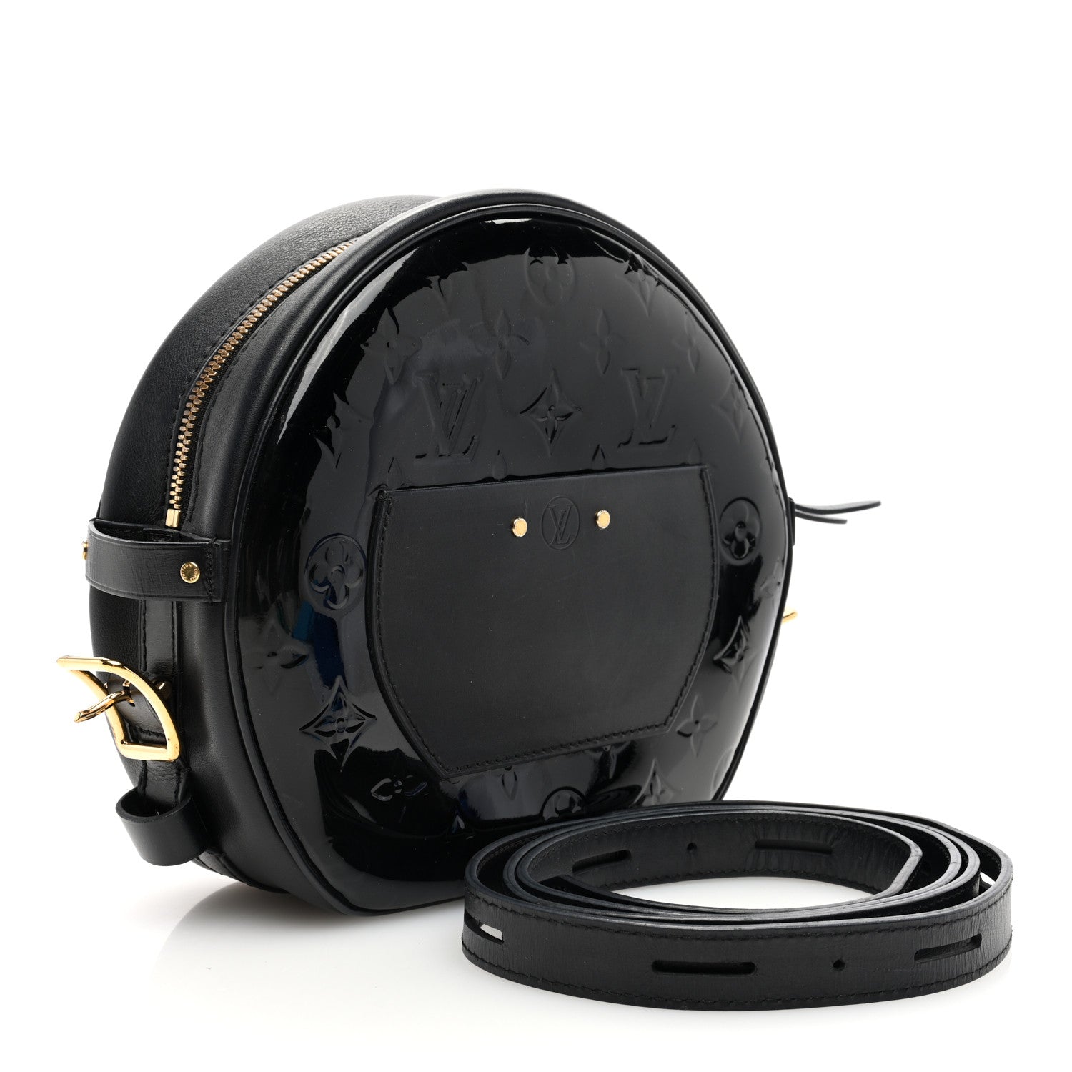Louis Vuitton Vernis Boite Chapeau Souple MM Black 3 of 9