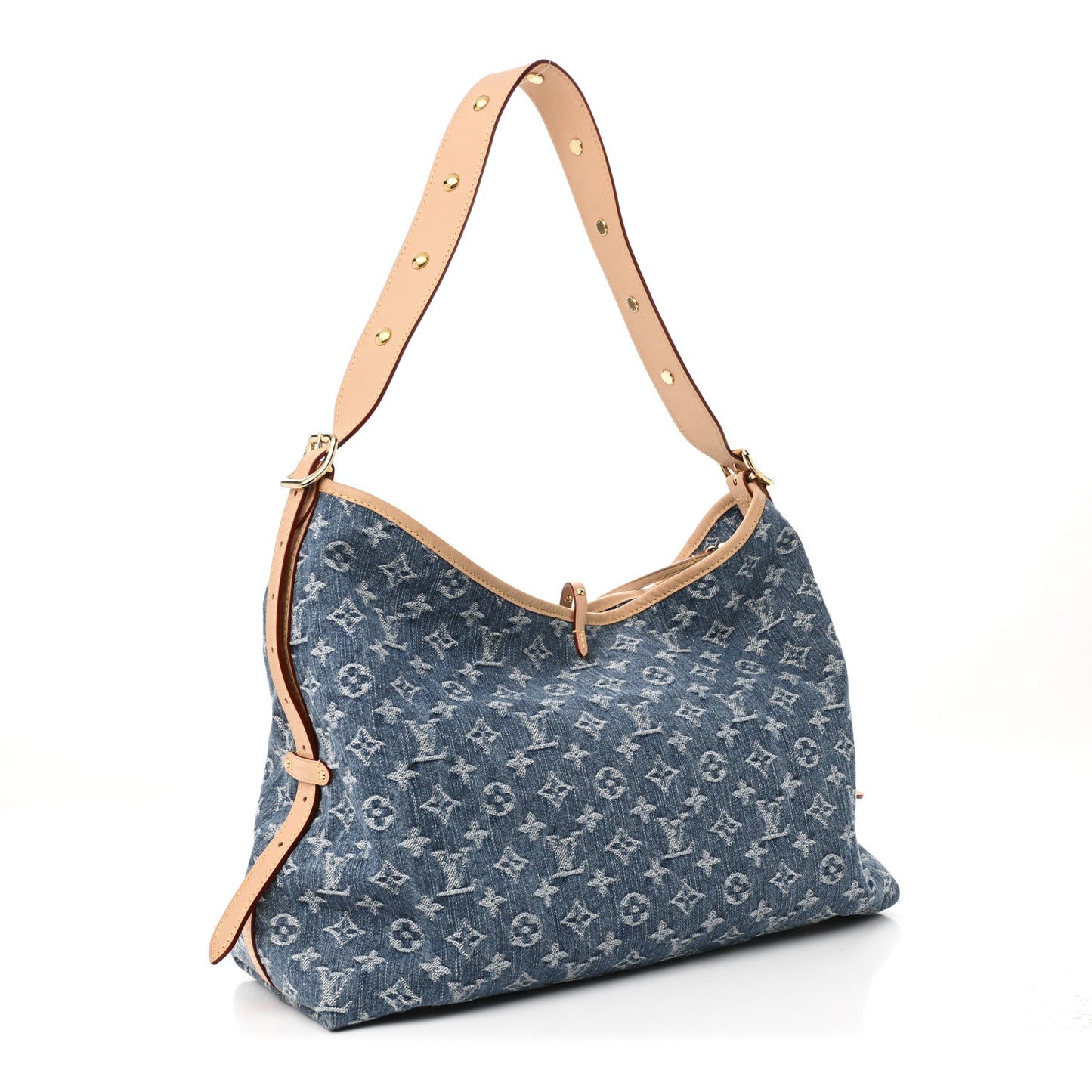 Monogram Denim CarryAll MM Blue