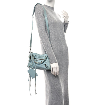 Balenciaga Agneau Classic Hardware Mini City Bleu Dragee 3 of 16