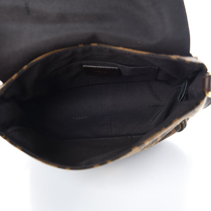 Fendi Zucca Vitello Artic Small Messenger Bag Tobacco Castagna 5 of 7
