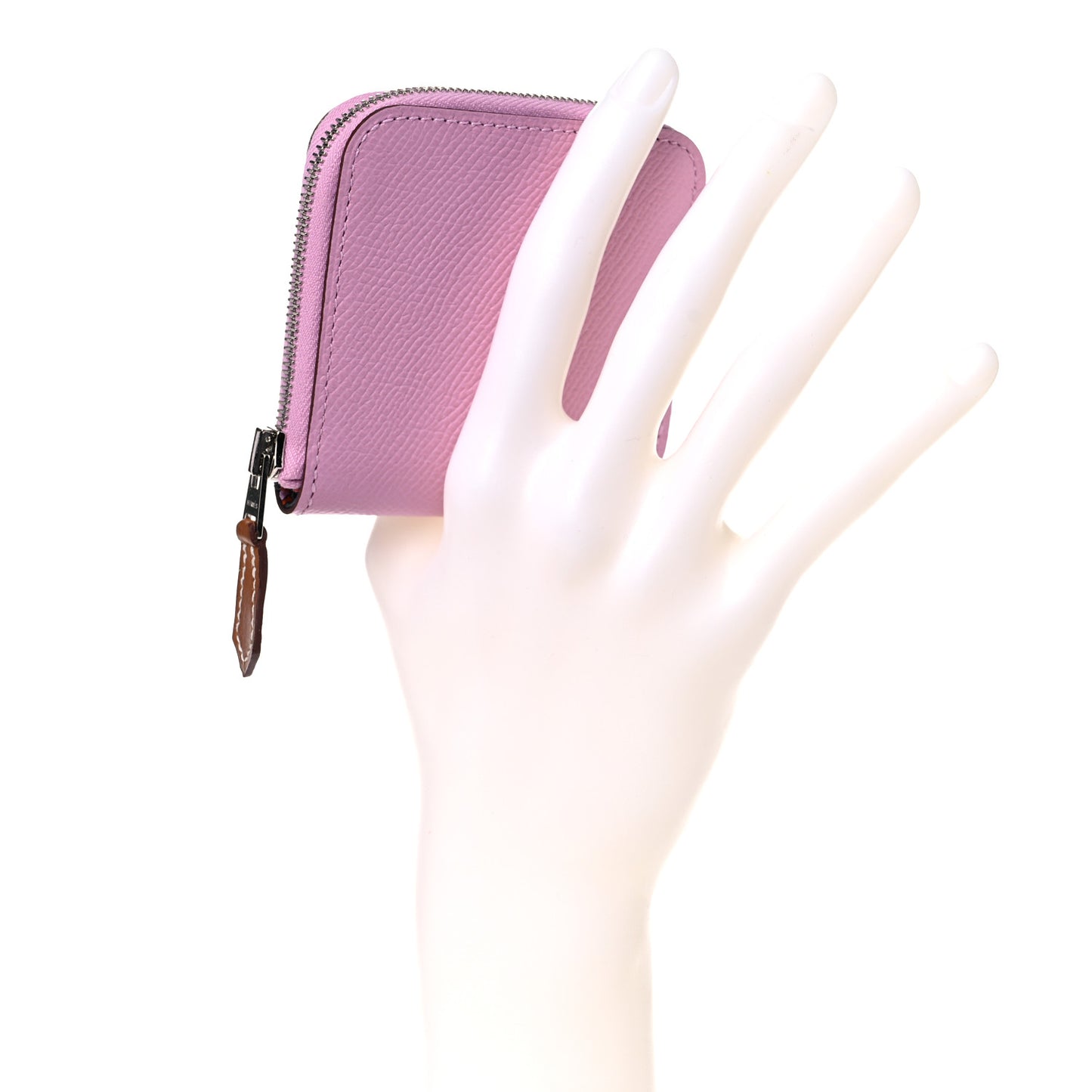 Epsom Silk'in Coin Purse Mauve Sylvestre