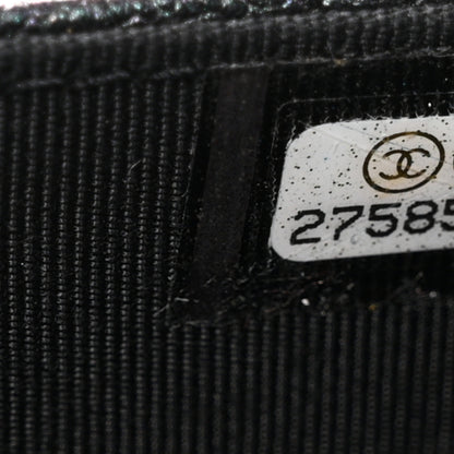 Chanel Iridescent Caviar Quilted Wallet on Chain WOC Black 8 of 11