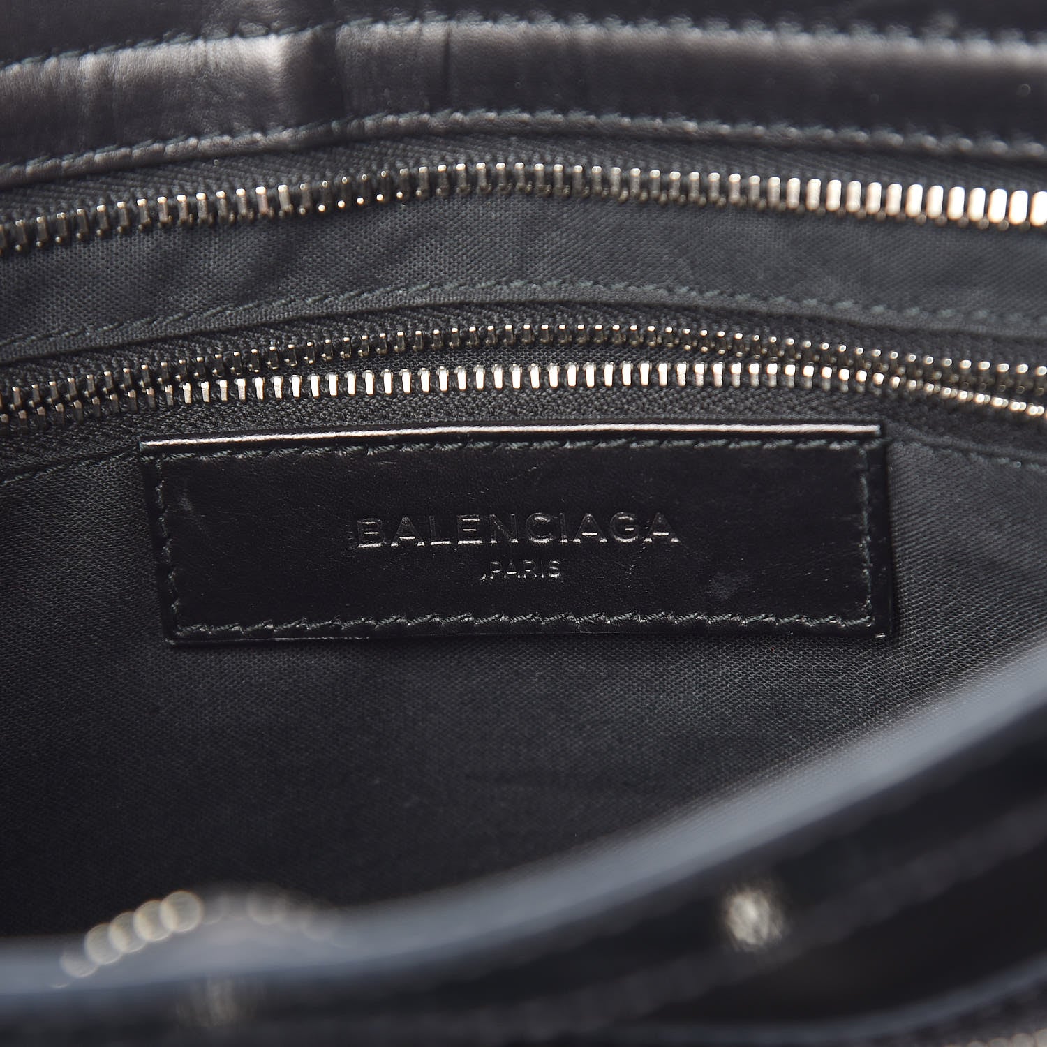 Balenciaga Smooth Calfskin Metallic Patent Giant 12 Silver Hardware City Black Gris 7 of 21