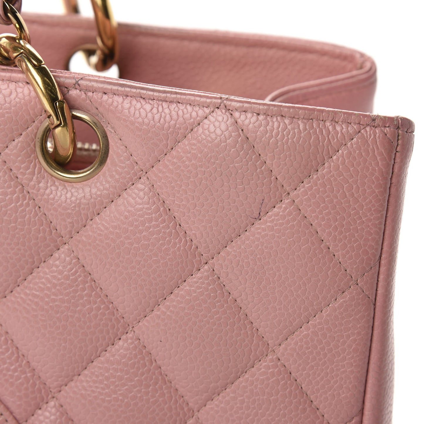 Caviar Quilted Grand Shopping Tote GST Pink