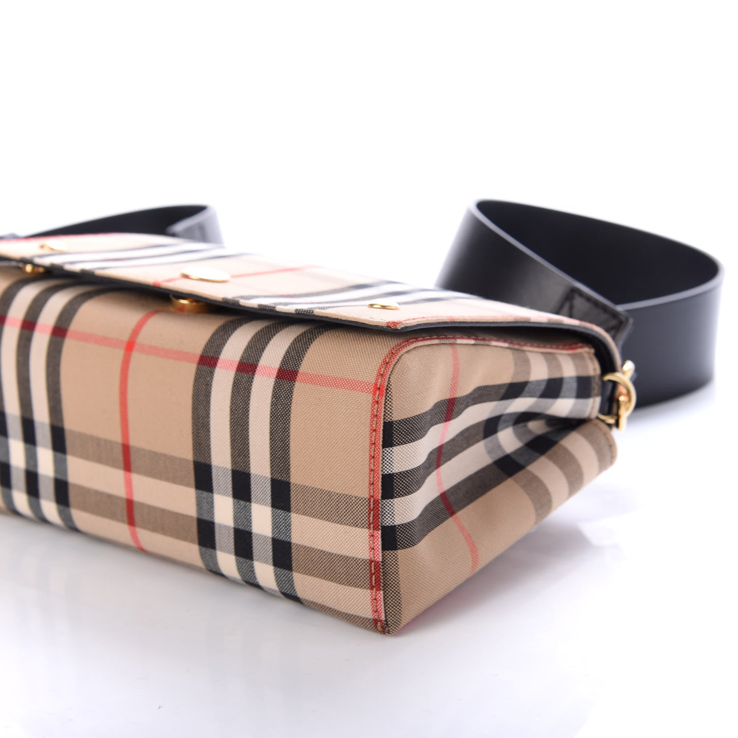 Burberry Vintage Check Hackberry Crossbody Bag Archive Beige Black 8 of 10