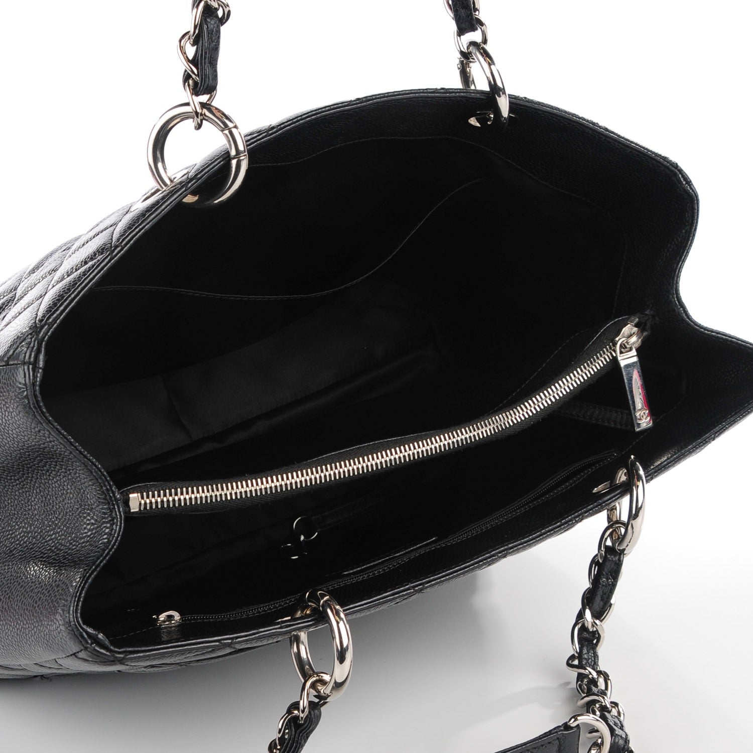 Chanel Caviar Quilted Grand Shopping Tote GST Black 5 of 7