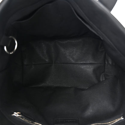 Balenciaga Cotton Canvas Calfskin Cities Paris Jumbo Small Tote Bag White 5 of 10