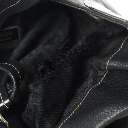 Prada Tessuto Nylon Hobo Black 15 of 27