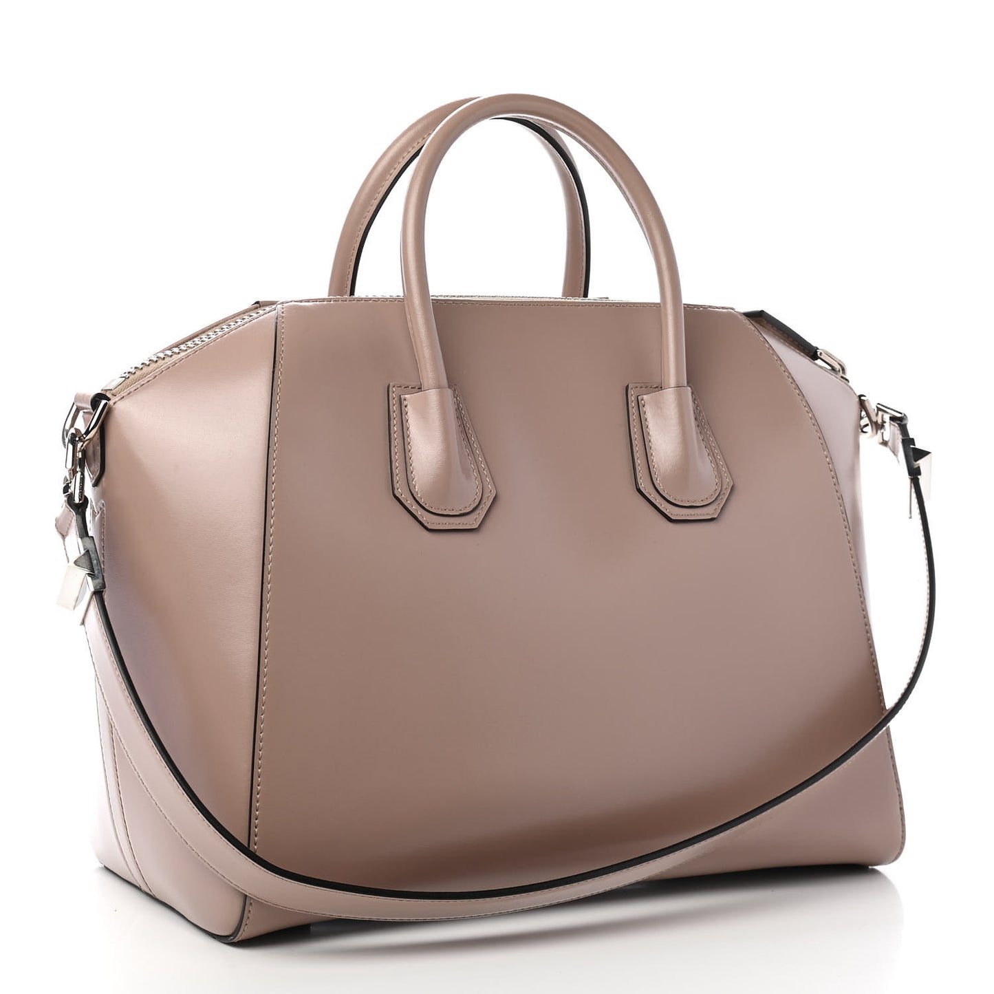 Shiny Lord Calfskin Medium Antigona Taupe