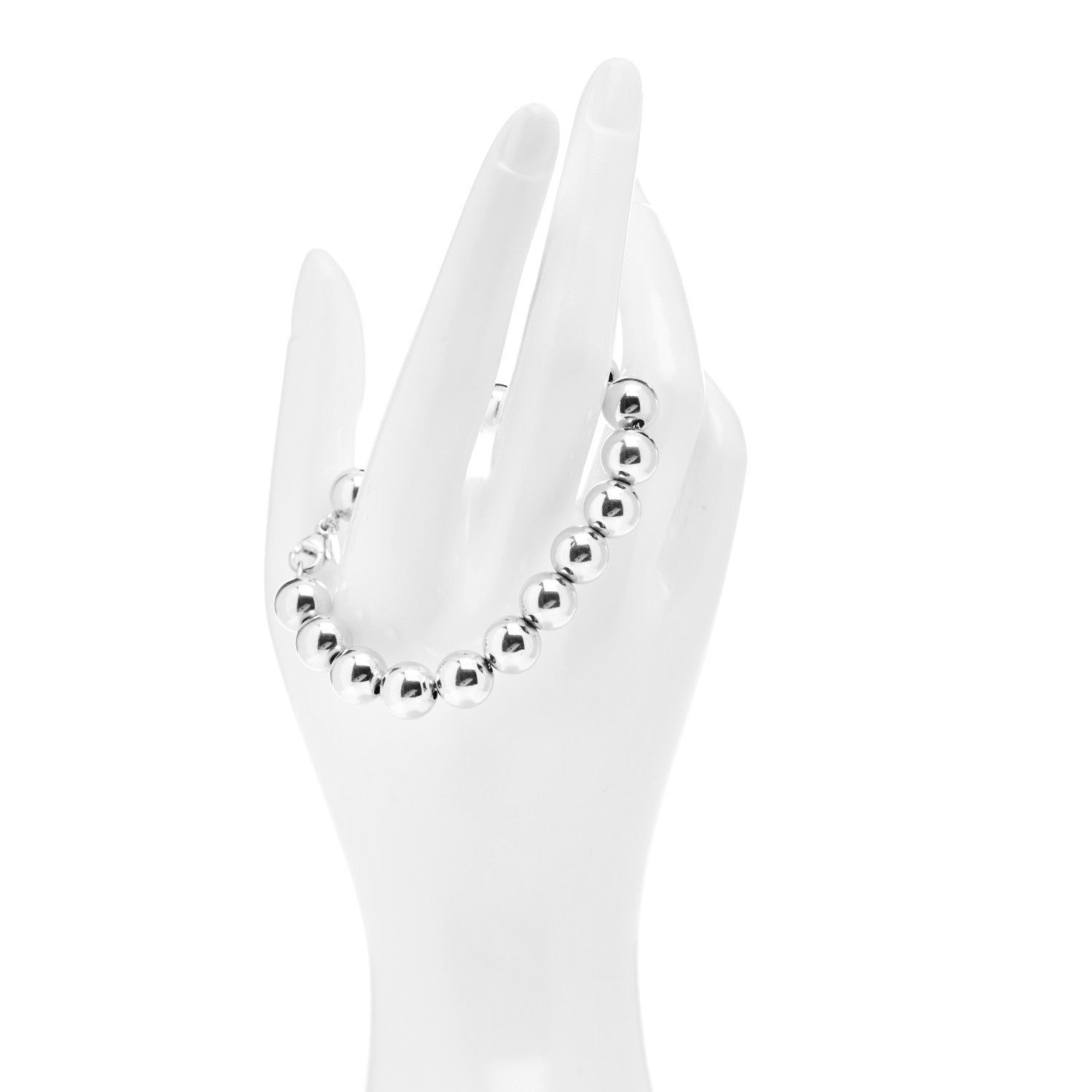 Tiffany Sterling Silver 10mm HardWear Ball Bracelet 2 of 4
