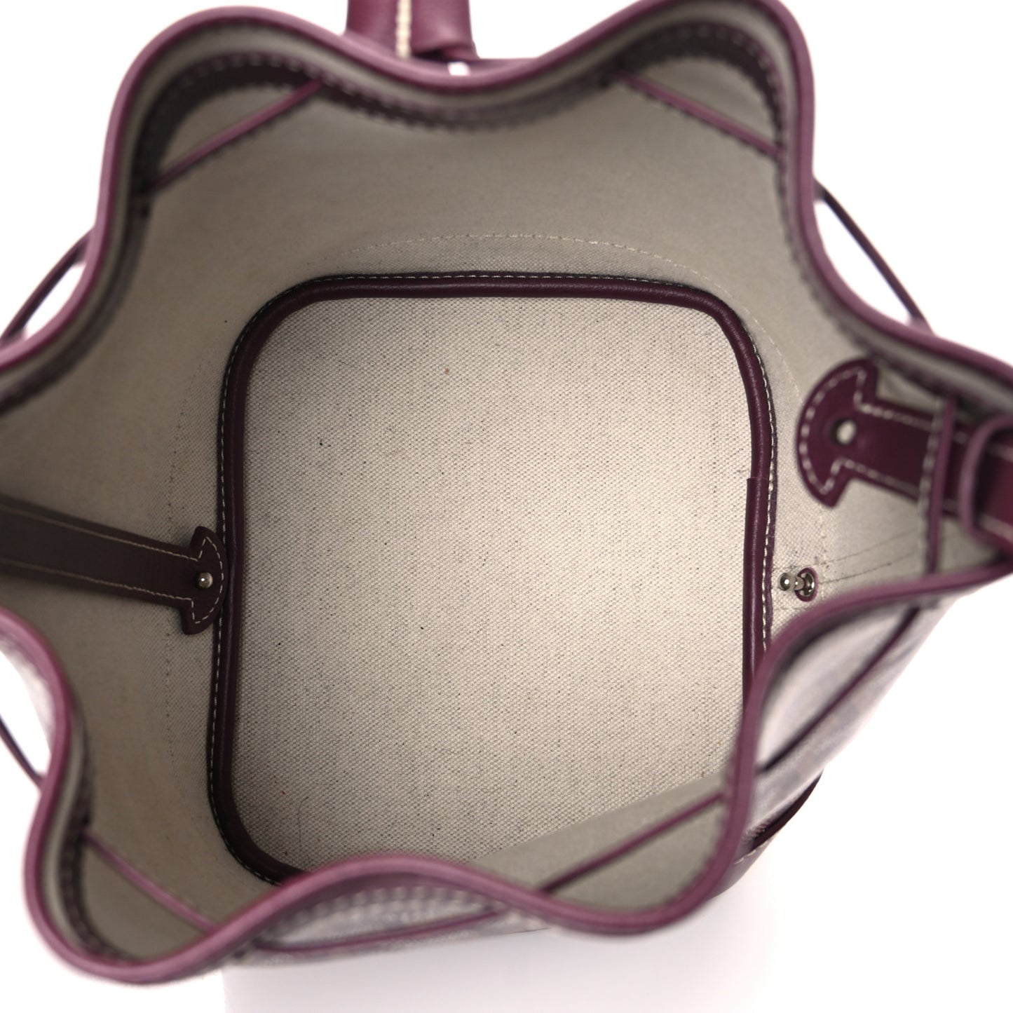 Goyardine Petit Flot Bucket Bag PM Burgundy