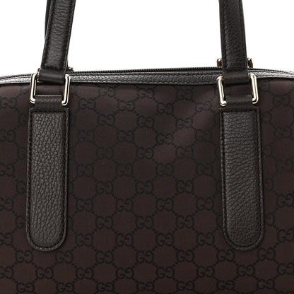 Gucci Nylon Monogram Small Boston Dark Brown 7 of 9