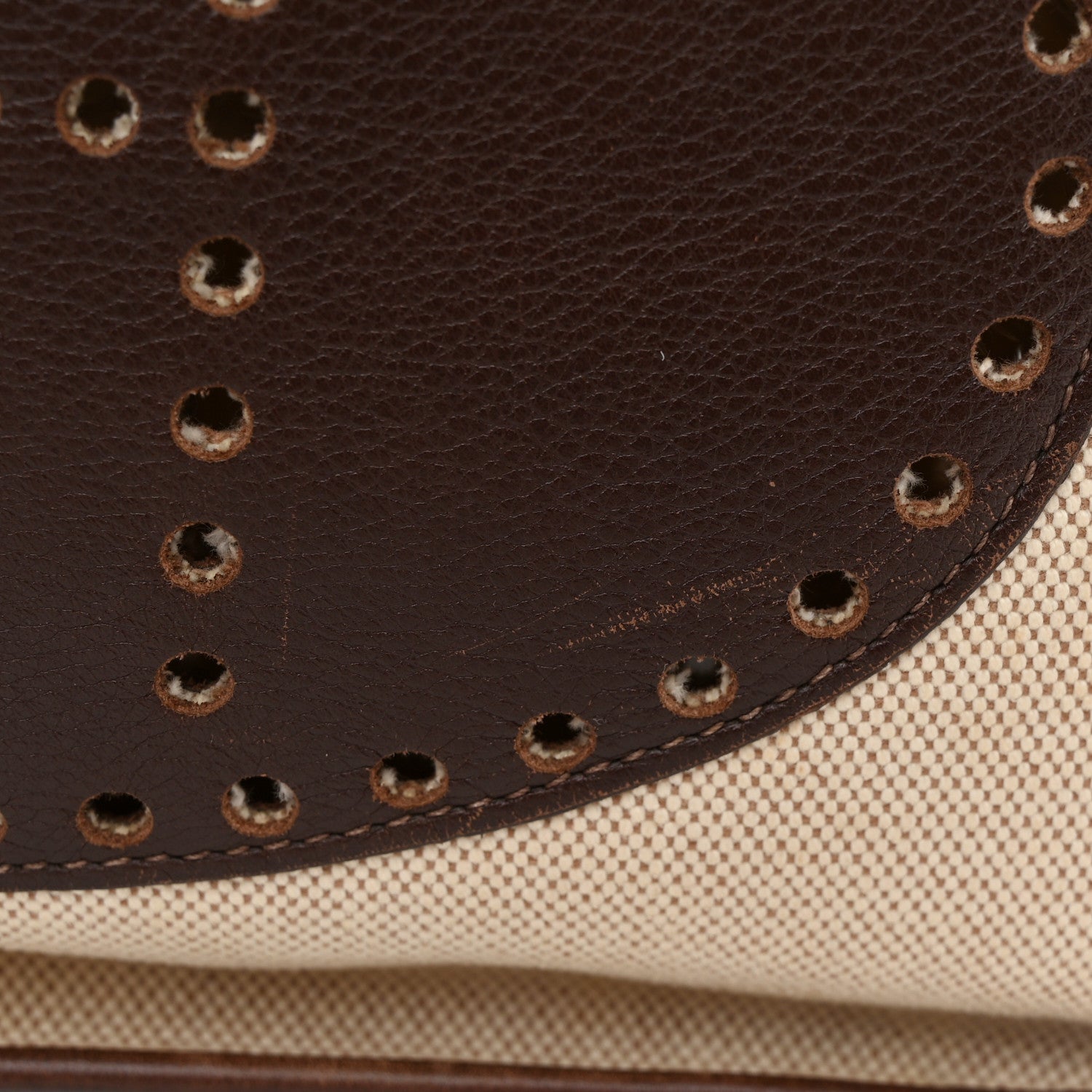Hermes Toile Taurillon Clemence Evelyne PM Ecru Ebene 9 of 12