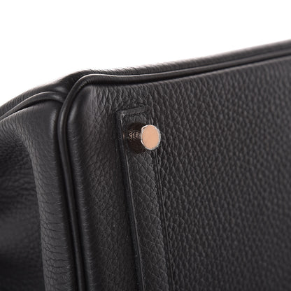Hermes Togo Birkin 25 Black 6 of 37