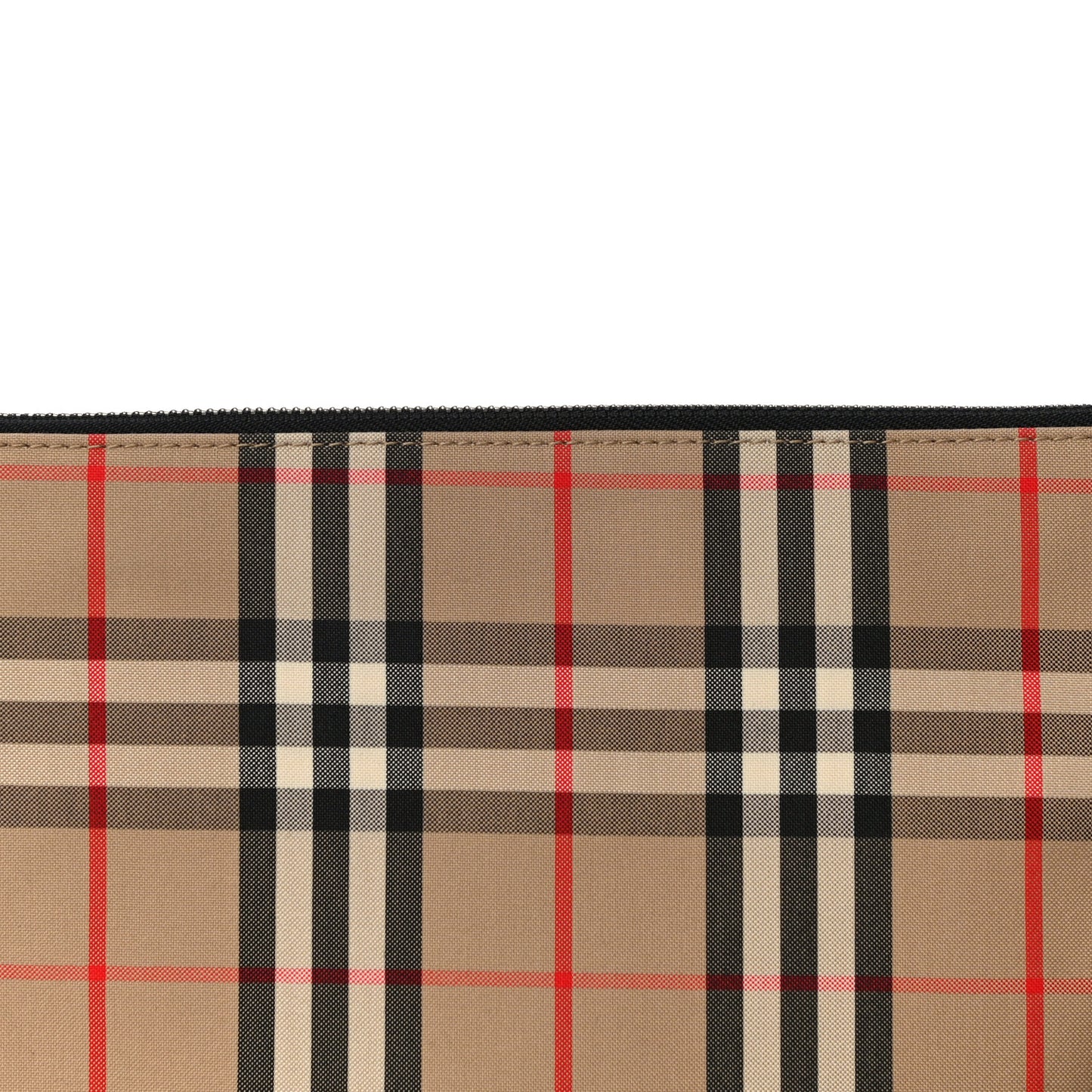 Vintage Check Zip Pouch Black