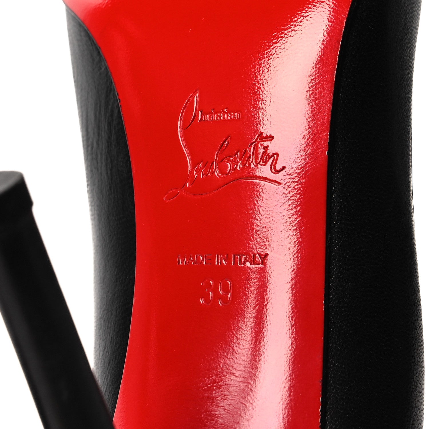 Christian Louboutin Nappa Apostrophy 100 Pumps 39 Black 7 of 8