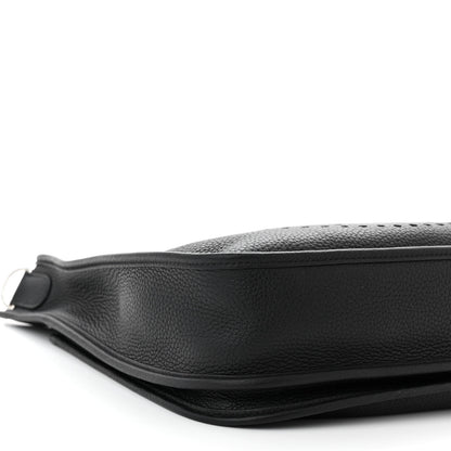 Hermes Taurillon Clemence Evelyne III PM Black 9 of 10