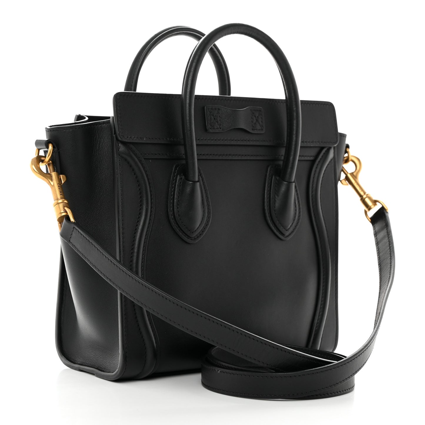 Smooth Calfskin Nano Luggage Black