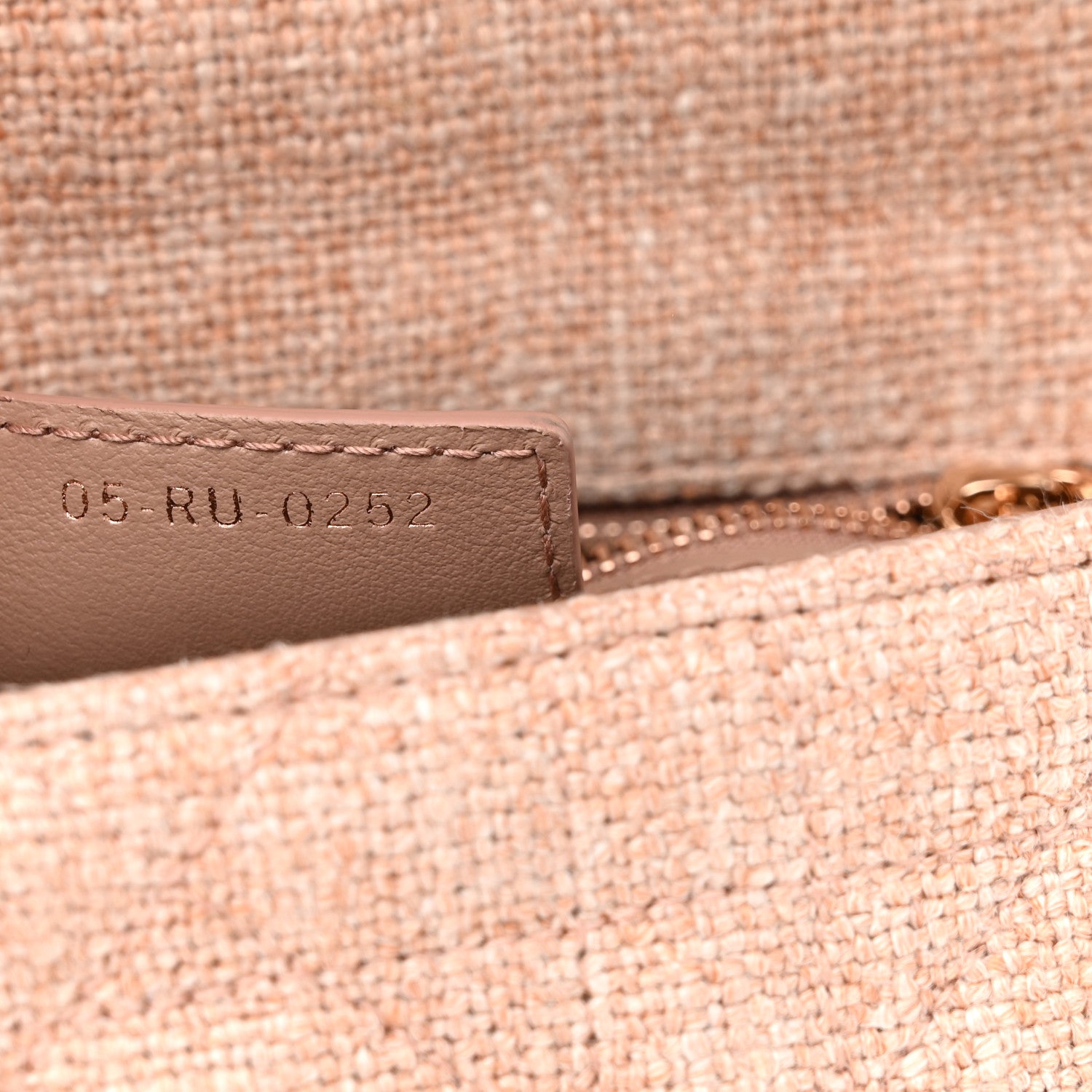 Christian Dior Linen Macrocannage Small Caro Bag Rose 7 of 10
