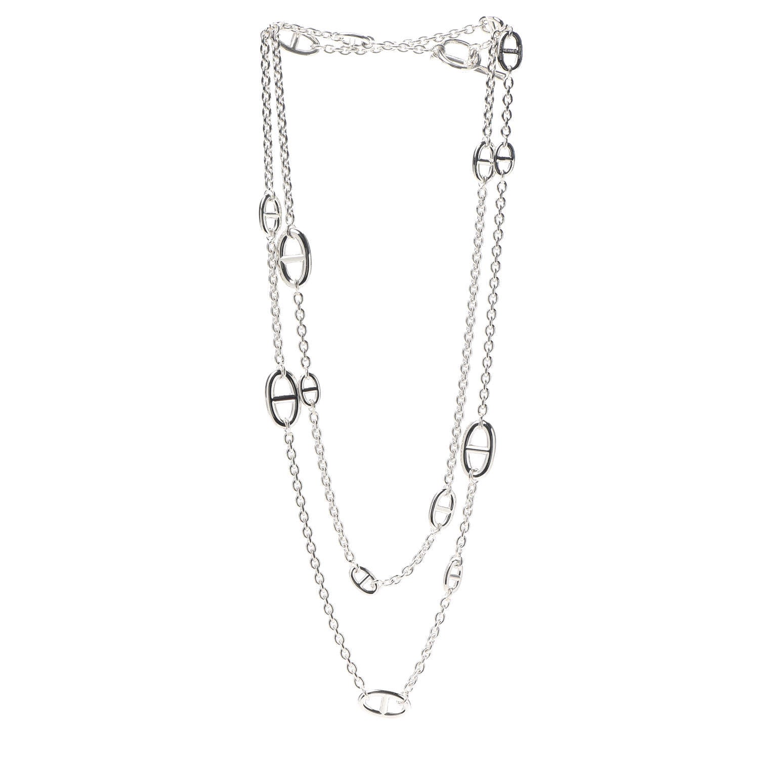 Hermes Sterling Silver Farandole Necklace 120 3 of 5