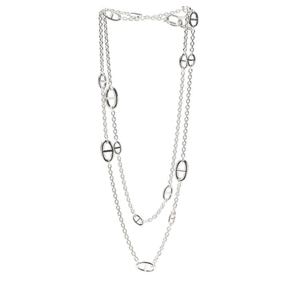 Hermes Sterling Silver Farandole Necklace 120 3 of 5