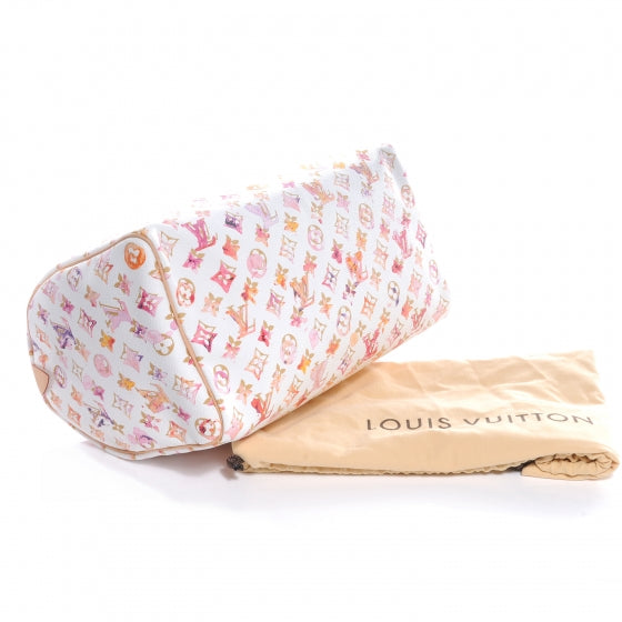 Louis Vuitton Watercolor Aquarelle Speedy 35 White 4 of 7