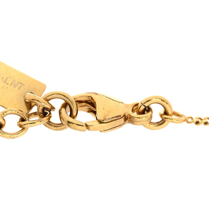 Saint Laurent Brass Monogram Charm Bracelet 5 of 5