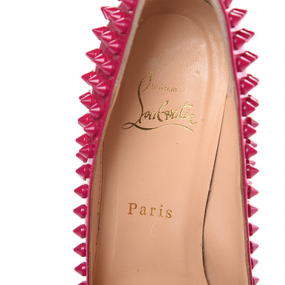 Christian Louboutin Patent Pigalle Spikes 100 Pumps 37.5 Grenadine 7 of 12