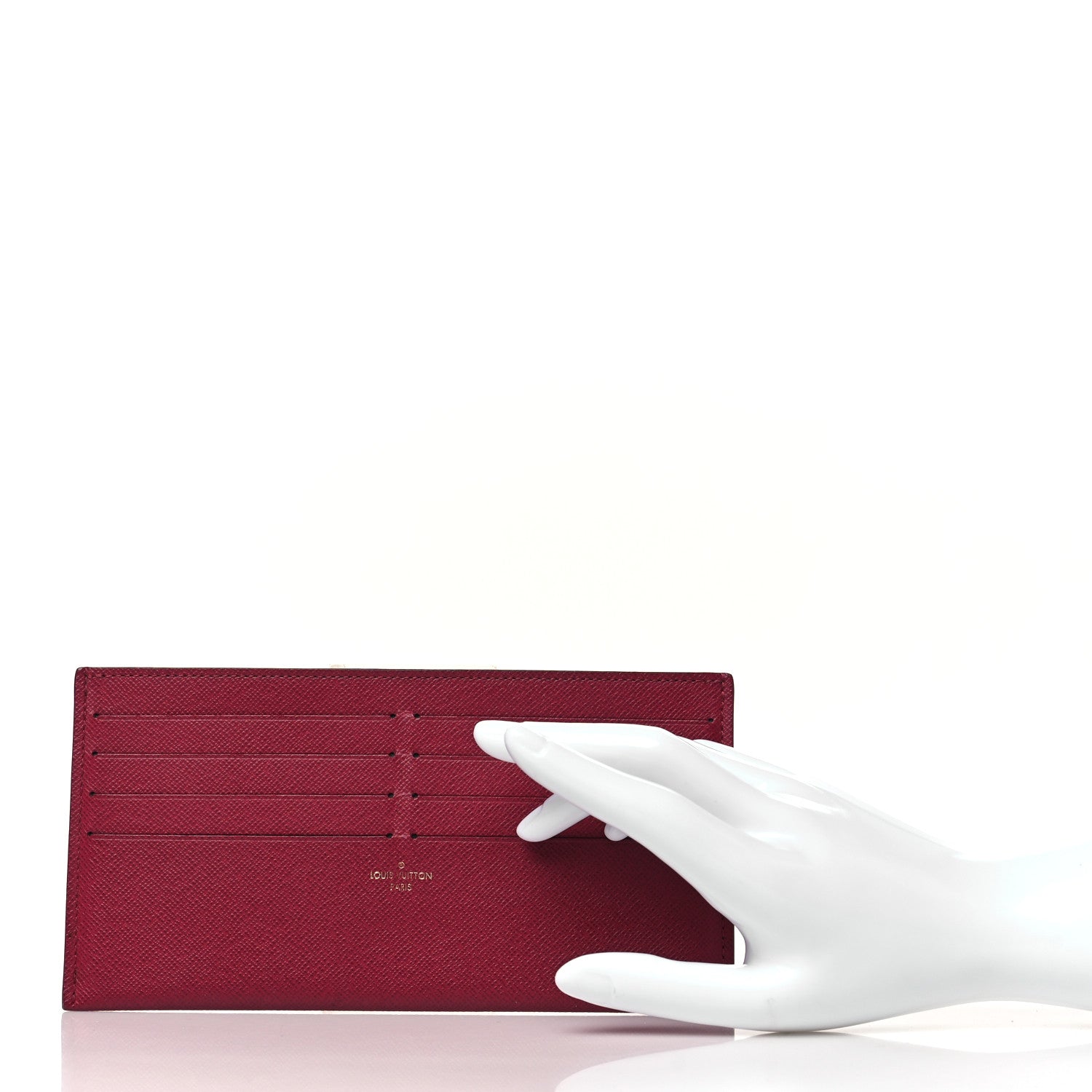 Louis Vuitton Calfskin Felicie Card Holder Insert Fuchsia 2 of 7