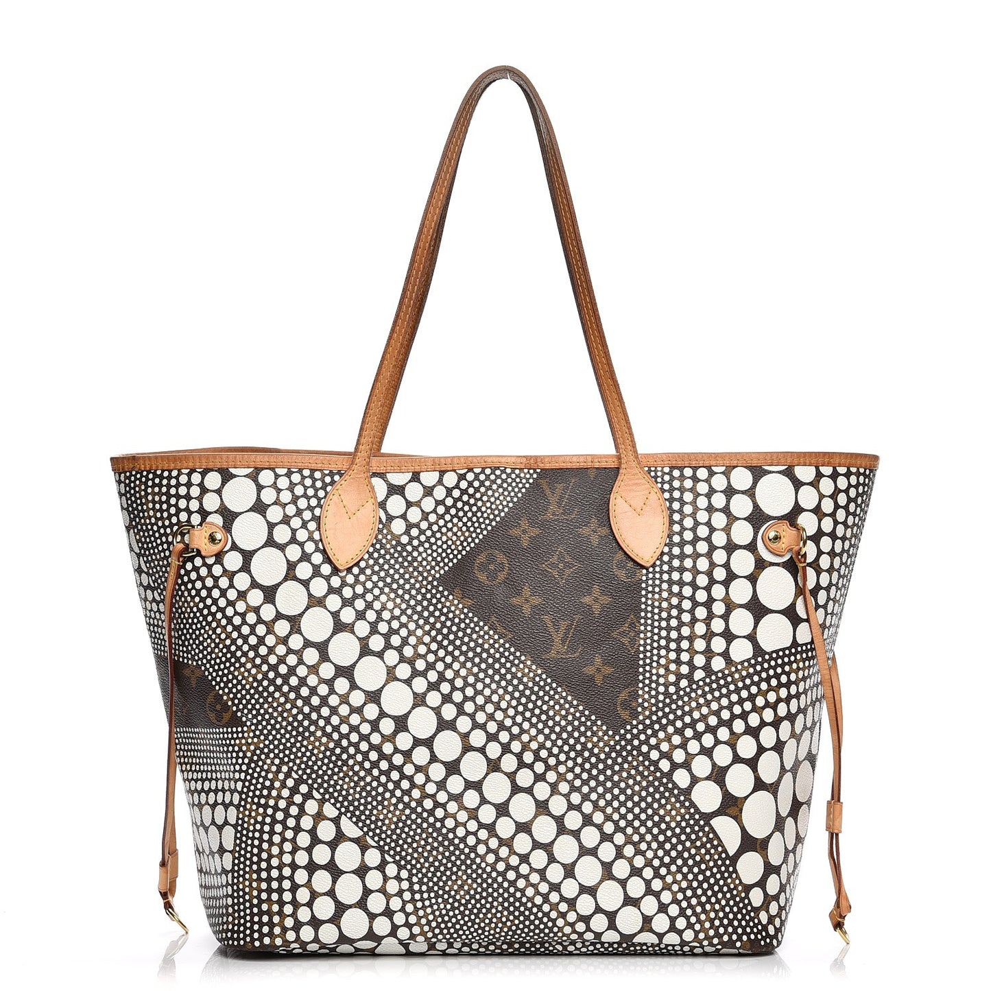 Monogram Kusama Waves Neverfull MM White