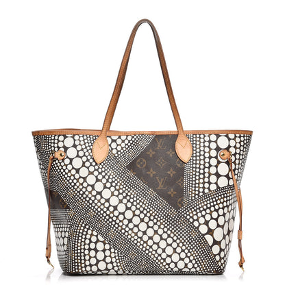 Louis Vuitton Monogram Kusama Waves Neverfull MM White 1 of 14