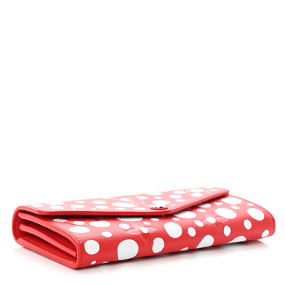 Louis Vuitton LV X YK Empreinte Dots Sarah Wallet Red White 4 of 9