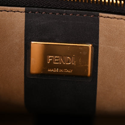 Fendi Nappa Nubuck Pequin Flower Inlay Mini Peekaboo Iconic Satchel Cuoio Multicolor 5 of 10