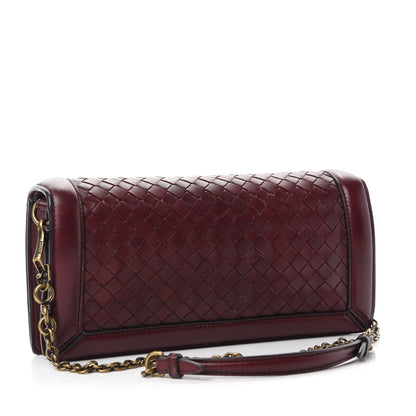 Bottega Veneta Nappa Intrecciato Olimpia Knot Clutch Red 3 of 10
