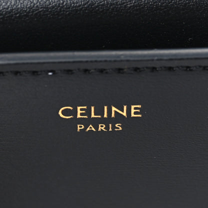 Celine Shiny Smooth Lambskin Small Triomphe Wallet Black 6 of 7