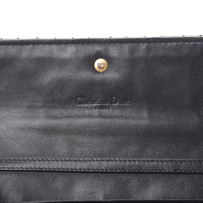 Christian Dior Patent Cannage Rendezvous Chain Wallet Black 6 of 10