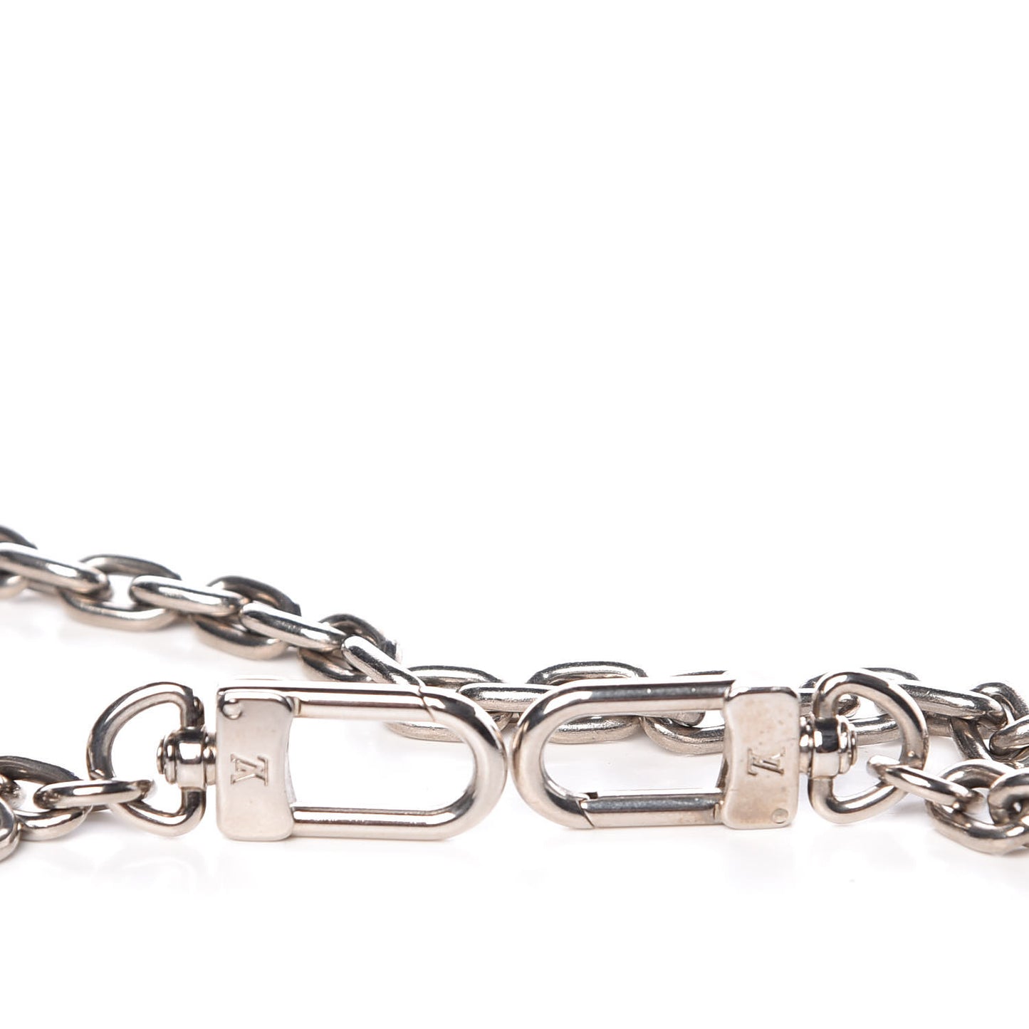 XL Pochette Extender Key Ring Chain Silver