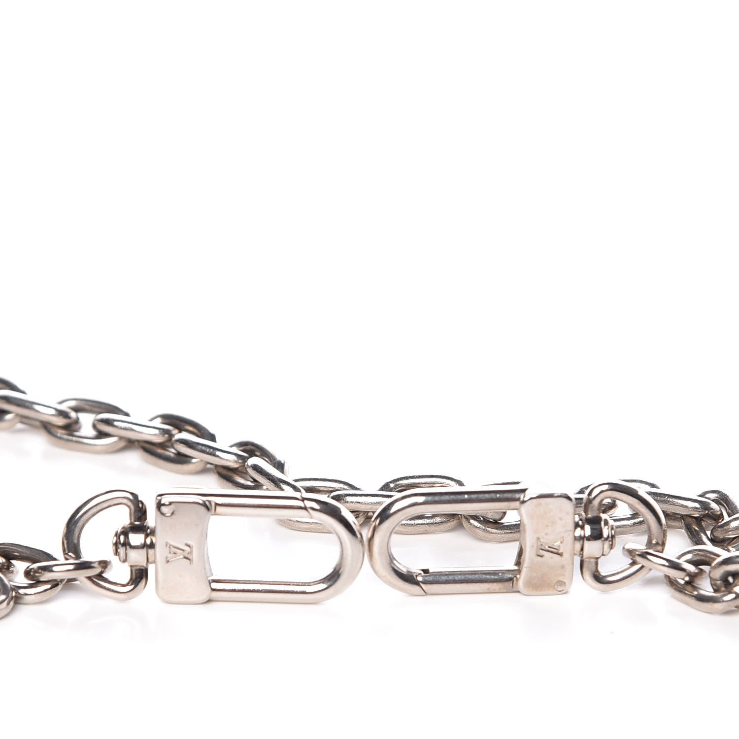 Louis Vuitton XL Pochette Extender Key Ring Chain Silver 3 of 3