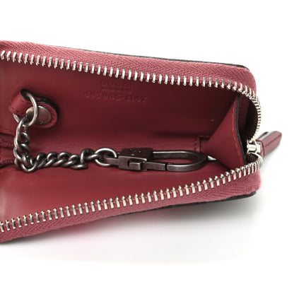 Gucci GG Supreme Monogram Blooms Zip Around Key Case Beige Multicolor Dry Rose 5 of 7