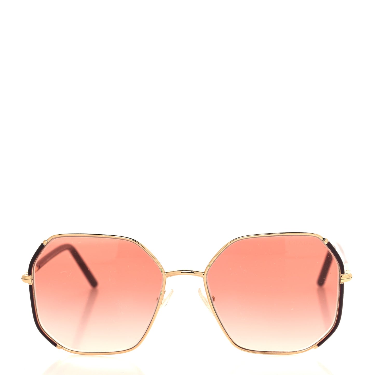 Metal Sunglasses SPR 52W Brown Gold